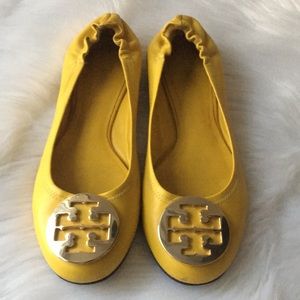 Tory Burch Ballet flats Yellow shoes